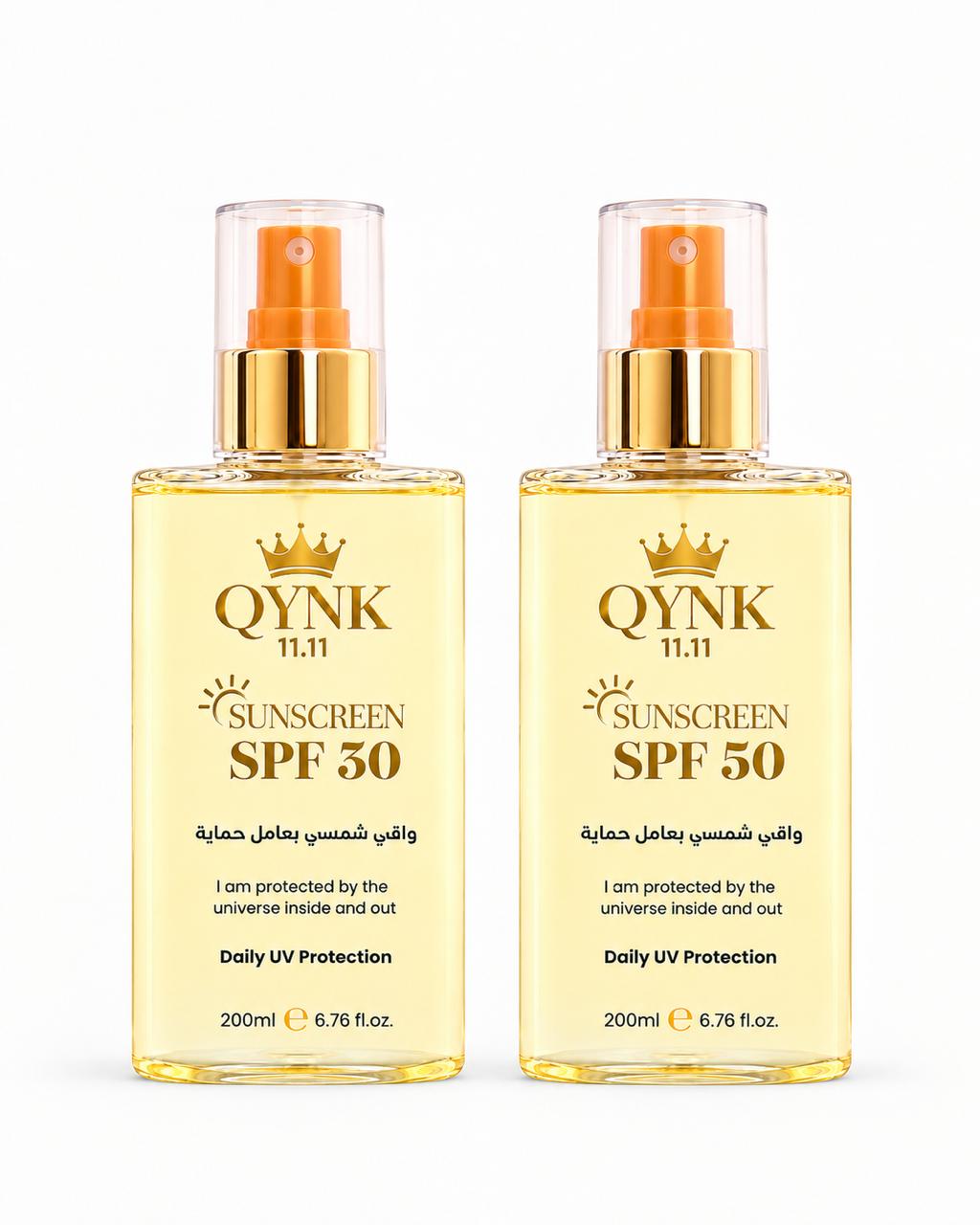 QYNK 11.11 SPF 30 & SPF 50